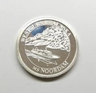 1984  Alaska 25yrs Westours NOORDAM 1 Oz .999 Silver Proof Round