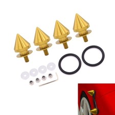 4pcs Spike CNC Fastener Quick Release Car Bumper Fender Trunk Hatch Lid Kit BG