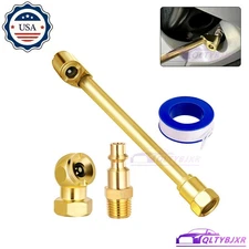 Dual Head Air Chuck Set Tire Air Fill Kit for Tire Inflator Gauge Air Compressor