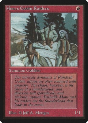 Mons's Goblin Raiders ~ Limited Edition BETA [ PLAYED ] [ Magic MTG ]