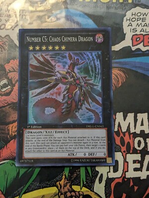Number C5: Chaos Chimera Dragon - DRLG-EN043 - Super Rare - 1st Edition ...