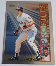 1996 Topps Profiles Tim Salmon Insert Card No. AL-20