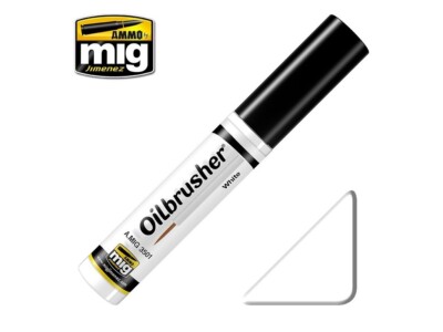 AMMO MIG - Weathering product Oilbrusher - WHITE, 3501
