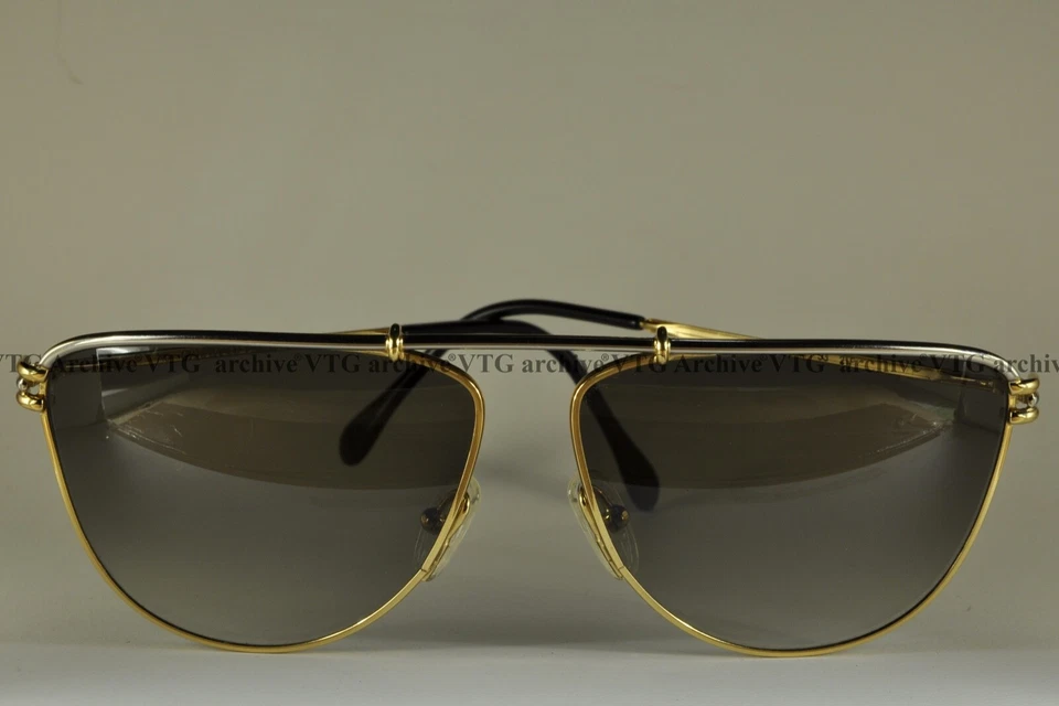 Винтажные солнцезащитные очки Gianfranco Ferrè GFF 53 90-х оправа Италии размер 60 [ ] 13 двухцветный - Изображение 3 из 4