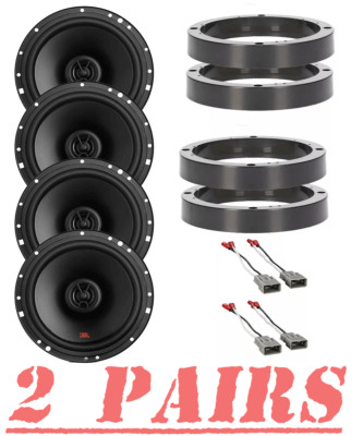 JBL Stage2 240 Watt Front & Rear Car Door Speakers For 2006-2014 Honda Ridgeline