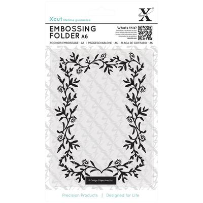 #11 Xcut Universal Embossing Folder " FOLIAGE FRAME " XCU515150 | eBay