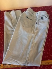Vintage Corduroy Pants Jeans women  s blue Straight leg 80s size 7