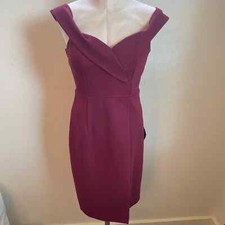 Lulus Maroon sweetheart sheath mini formal dress womens Medium NEW