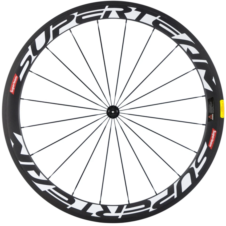 Juego de ruedas de bicicleta de carretera Superteam de 50 mm de fibra de carbono cubierta juego de ruedas de bicicleta Foto 2 de 4