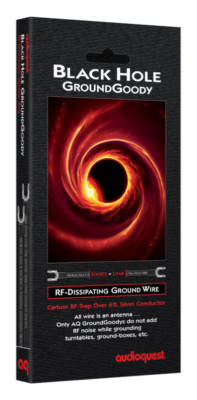 AudioQuest Black Hole GroundGoody - 2.25 Meter - New - Authorized Dealer