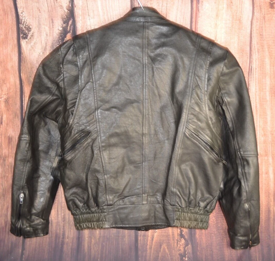 Thinsulate Barneys Leather Black Jacket Womens Size 2XL Biker Motorcycle Style - Image 4 of 4