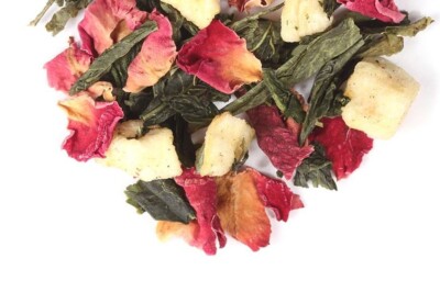 Lychee rose  green tea loose leaf 5 ounce bags fresh