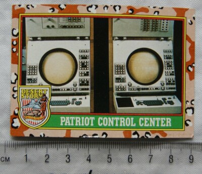 Topps Desert Storm Nr. 1991 66 Potriot Control Center