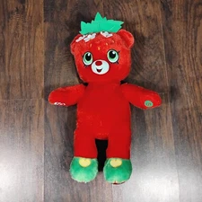 Build A Bear Strawberry Kiss Shopkins Teddy Bear 17" Plush Stuffed Animal Toy