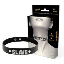 COOLSTEELANDBEYOND Collana Statement Girocollo Nera Con Perline E Cristalli - Chiusura Magnetica Con Zirconi, 46 Cm