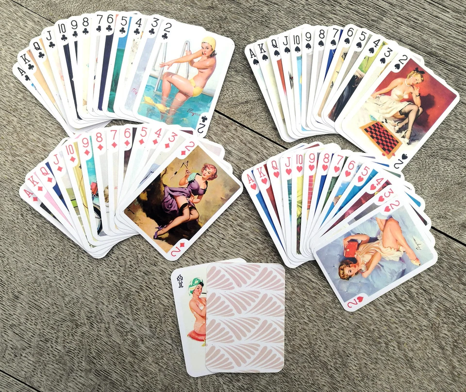 Playing Cards ~ PIN-UP LADIES Vintage Women in Pin Up Style Outfits 035 - Image 3 of 4
