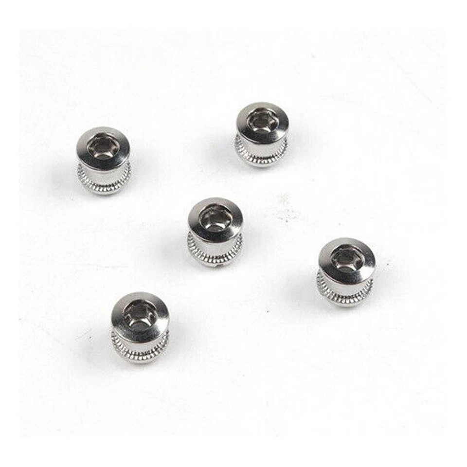 Steel Bike Chainring Bolts 6.5 Single 8.5 Double Triple Speed Nut Screw 5/10/20X - Image 2 of 4