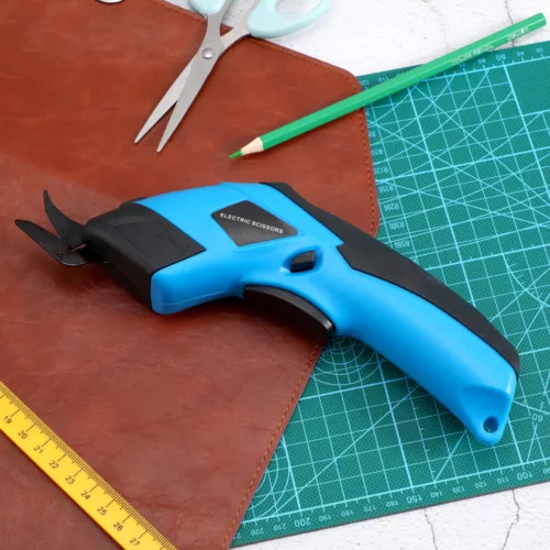 Rechargeable Electric Cloth Fabric Shears Scissors Tailors Cutter with 2 Blades - Picture 10 of 12