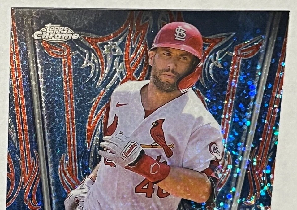 2022 Topps Chrome Paul Goldschmidt P-12 Pinstriped Club Plaque Insert - Image 2 of 4