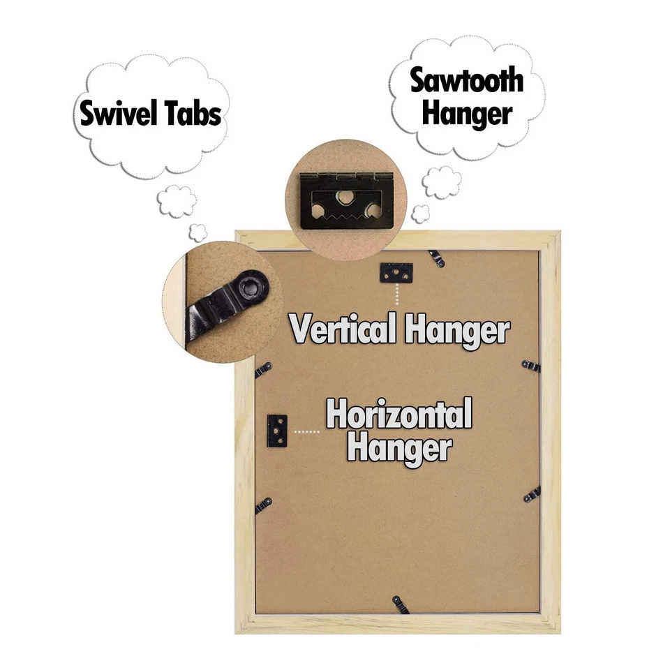 Деревянная рама для картины 11x14 с белым ковриком для фотографии пейзажа портрета 8x10 - Изображение 4 из 4