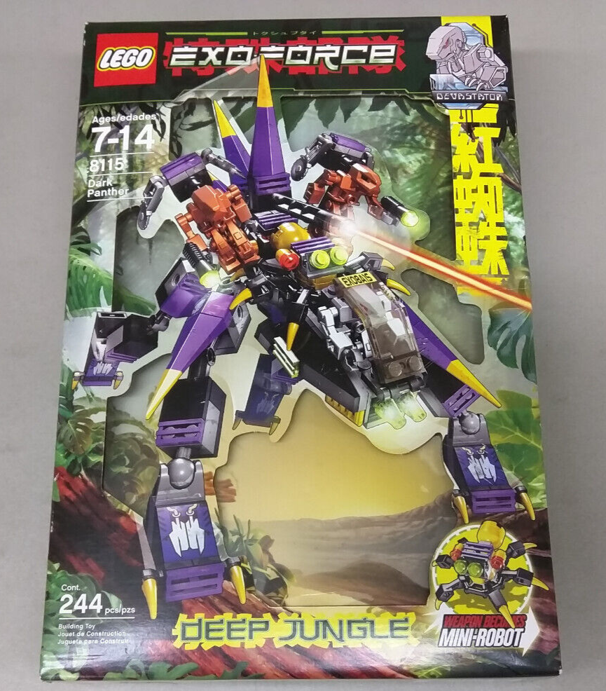 LEGO Exo-Force 8115 Dark Panther NEW! Iron Drone Devastator Spider