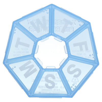7 Sided Weekly Pill Reminder, 1 Count