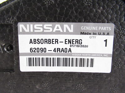 Genuine OEM Nissan 62090-4RA0A Front Bumper Energy Absorber 2016