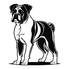 Bulldog Standing Black Vinyl Decal Car Truck Window Laptop Notebook Tablet