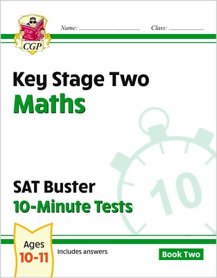 KS2 Year 6 Maths SAT Buster 10-Minute Tests - Book 2 with Answer Ages 10-11 CGP