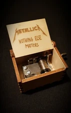 Metallica Nothing else matters Wooden Music Box - Customizable