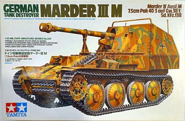 Tamiya 35255 Marder Iii M 7,5Cm Pak 40/3 Auf Gw 38(T) Sd.Kfz.138 1:35 Neu In Ovp-image