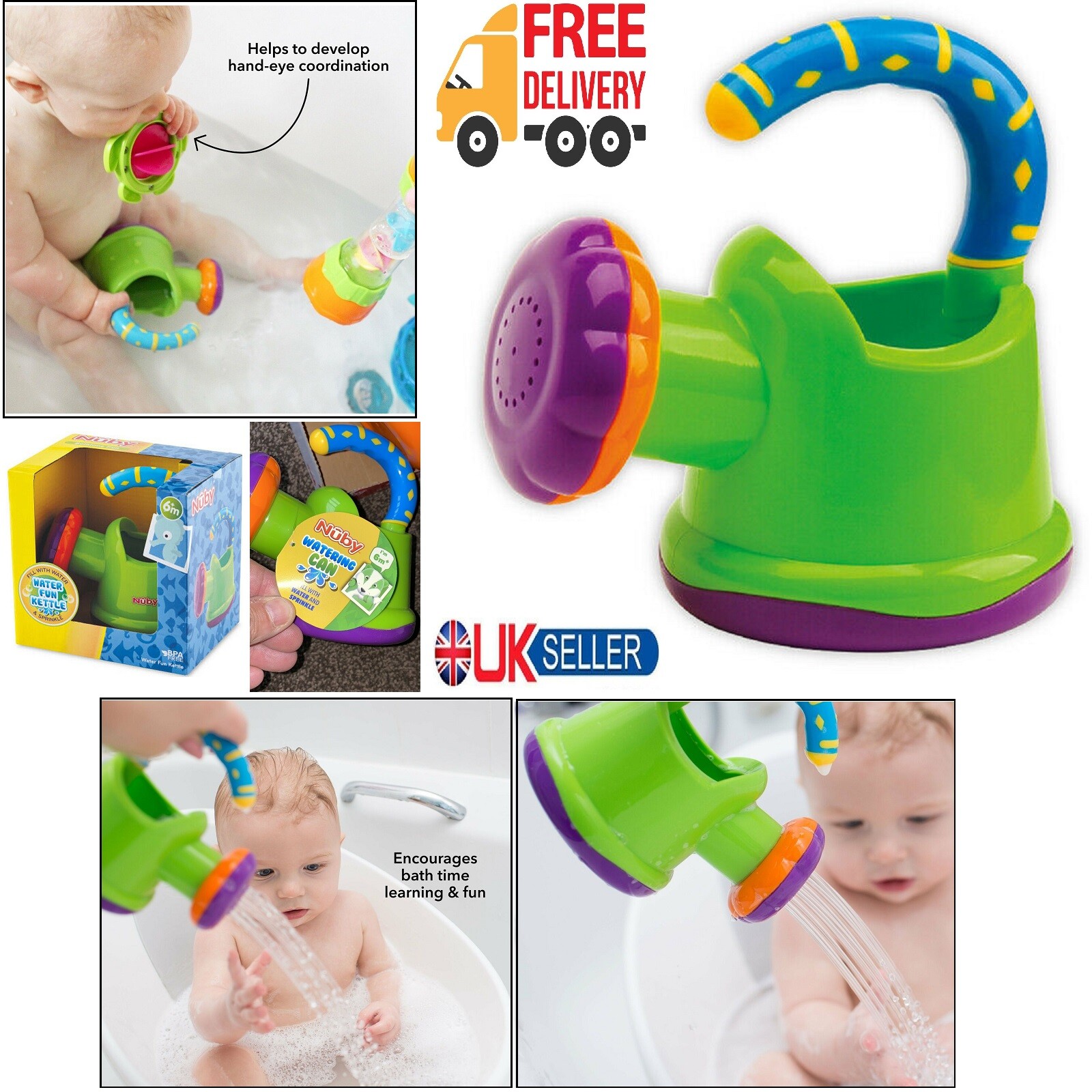 baby watering can bath toy