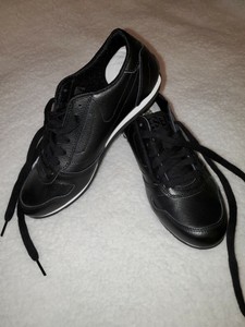 diesel black leather sneakers