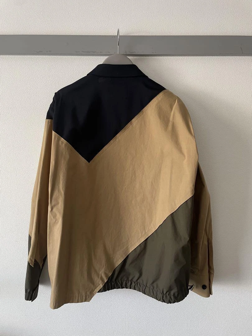 Sacai 2021 SS Solidmix Blouson Men's Jacket Size 2 Drawstring