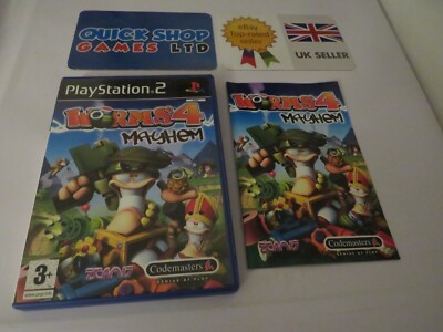 PS2 - Worms 4 Mayhem - uk tracked delivery