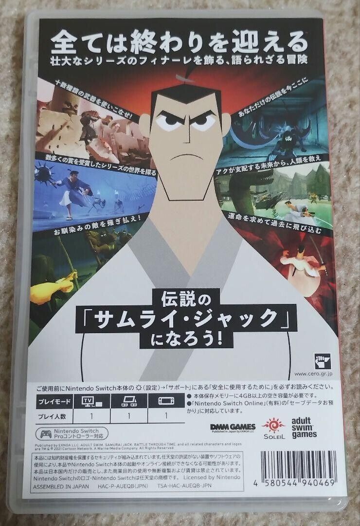 Samurai Jack Battle Through Time Limited Nintendo Switch Game used