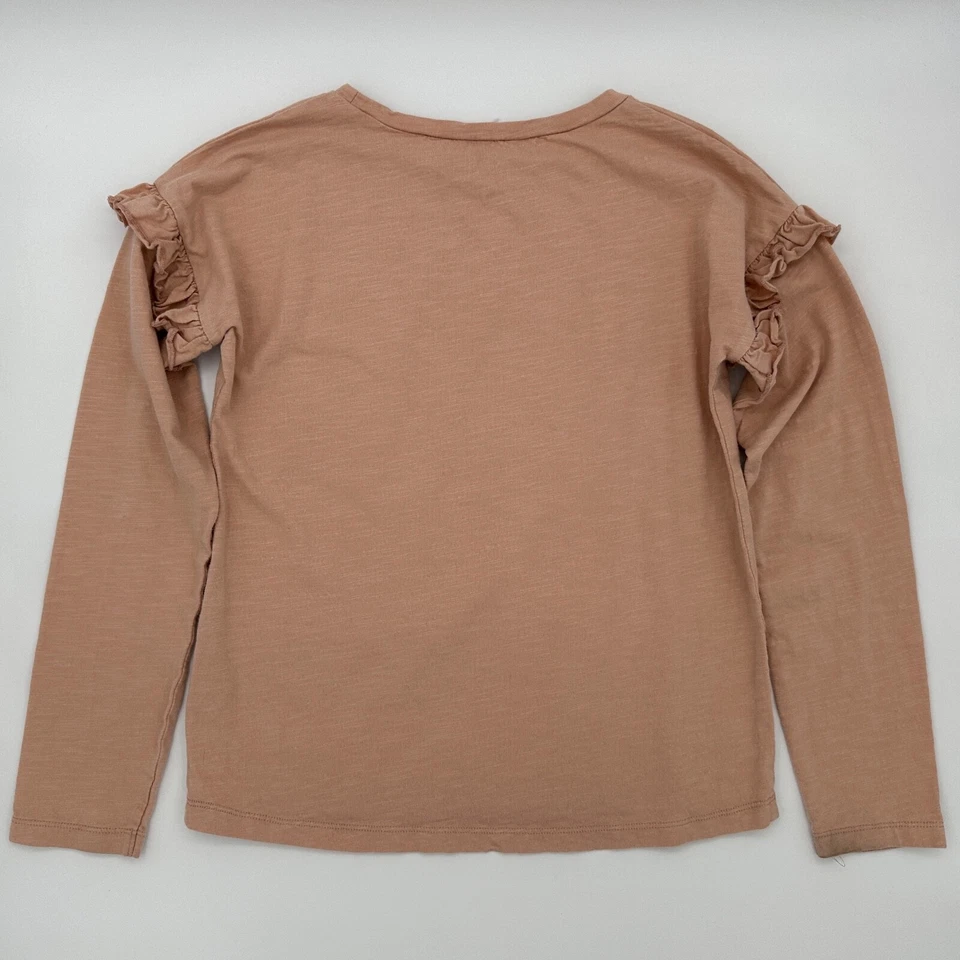 RYLEE + CRU Just Believe Pink Ruffle Top Size 12-14Y - Image 2 of 2