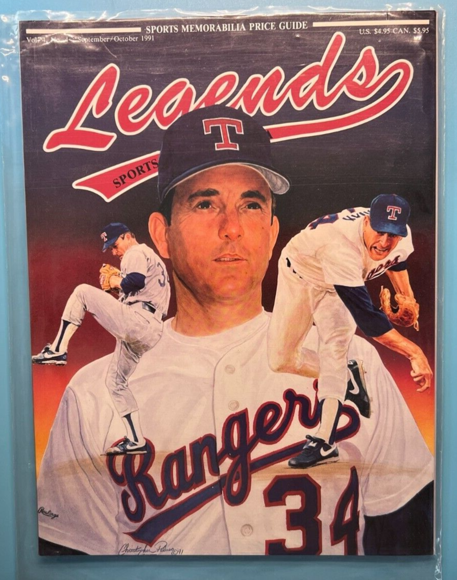 LEGENDS SPORTS MEMORABILIA Magazine NOLAN RYAN Sep / Oct 1991 eBay