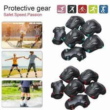 Knee and Elbow Pads with Wrist Guards Kids Adults 6 in 1 Protective Gear