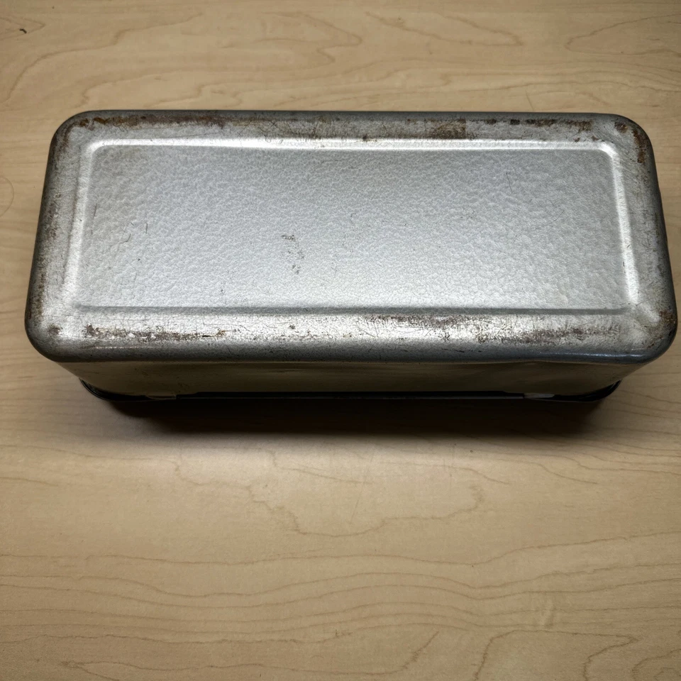 Caja de cerradura Excelsior 1964 vintage Stamford Conn caja de aparejos de metal sin llave Foto 4 de 4