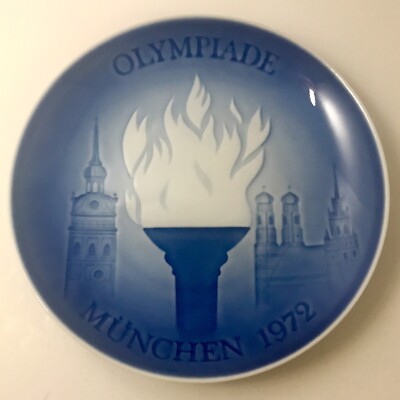 1972 Munich Olympic Games Olympiade Munchen Plate Bing & Grondahl B&G Denmark
