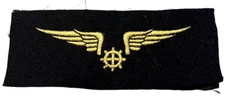 French Air Force Patch Mechanic Cloth Fabric Insignia Embroidered Wings Badge
