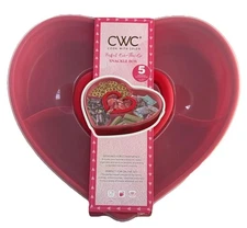 CWC 5 Section Valentines Heart Snackle Box Container Store Food & Other Items