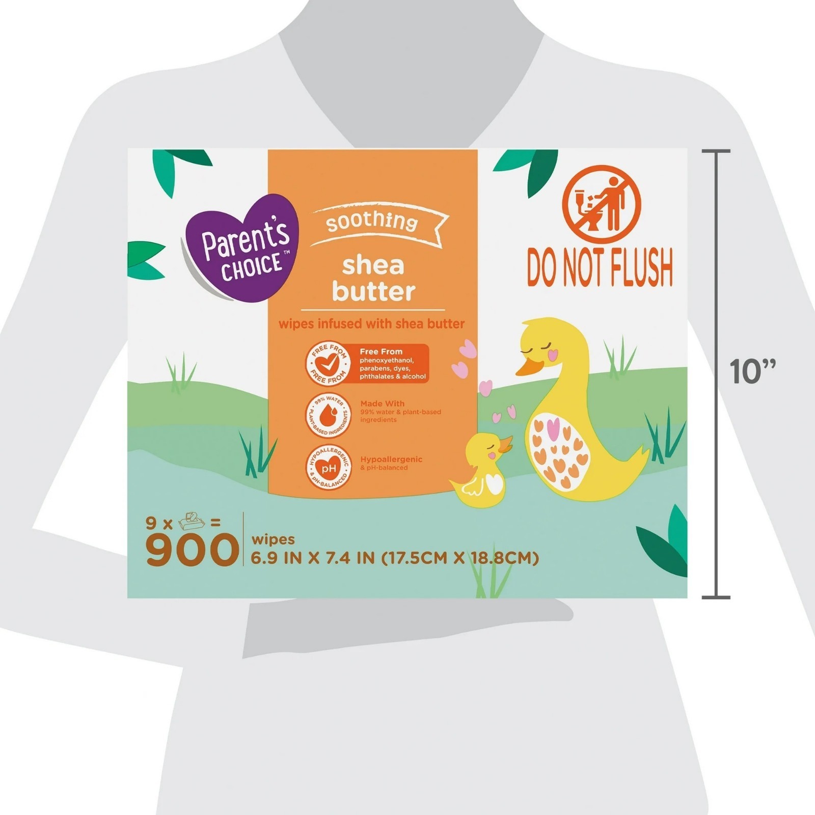 Shea Butter Baby Wipes, 900 Count