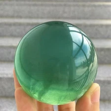 61mm TOP  Natural green fluorite quartz ball hand carved crystal Energy sphere