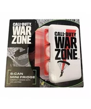 Call Of Duty War Zone Mini Fridge 6 Can Refrigerator Compact W/Led Light NEW