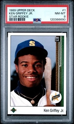 Ken Griffey Jr. - Upper Deck 1989 Star Rookie #1 PSA 8 Seattle Mariners