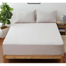 100% Egyptian Cotton 400 Thread Count King Size Sateen Fitted Sheet Only Deep...