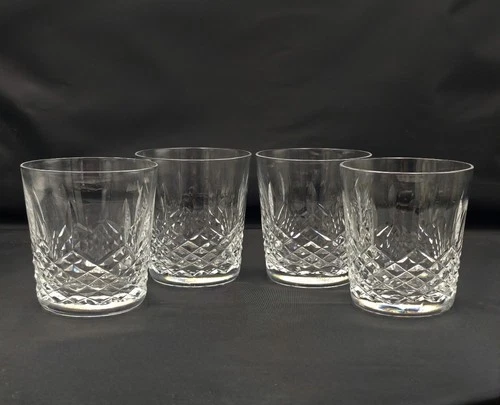 Vintage Waterford Crystal Kenmare Double Old Fashioned Glasses - Set Of 4