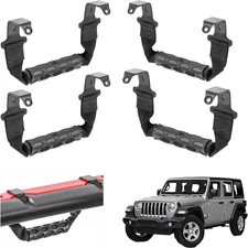 4PCS Roll Bar Grab Handles Grip Handles Fits 2018-2023 Jeep Wrangler Gladiator